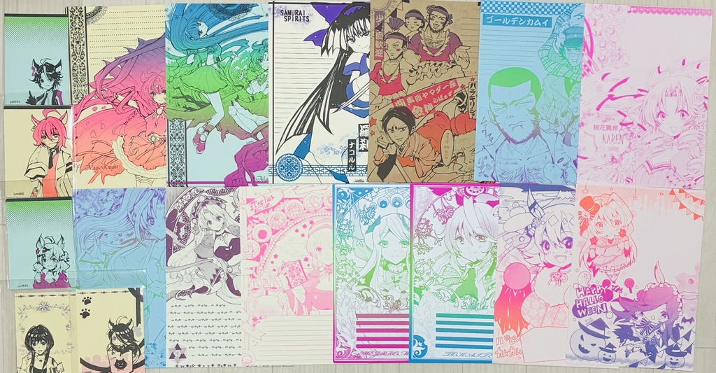 限定2部★同人便箋まとめてセット【13種類　計86枚＋オマケ付き】