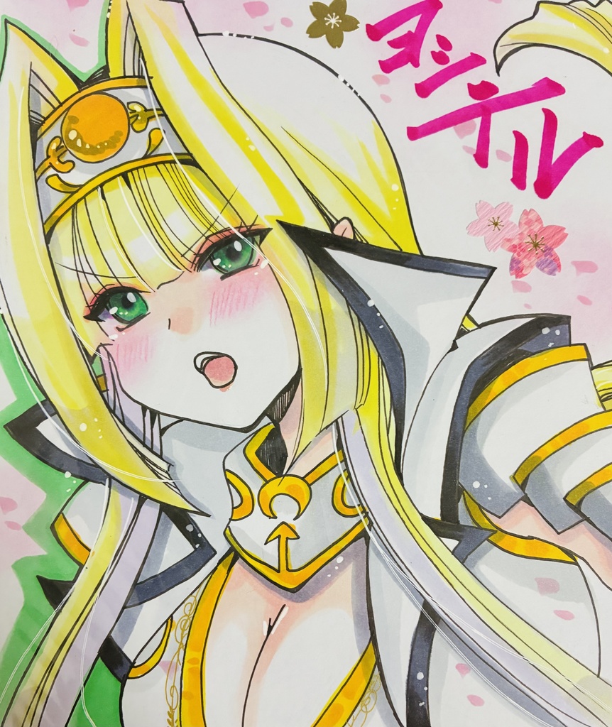 同人手描きイラスト ⑨中色紙【戦国乙女 ヨシテル】