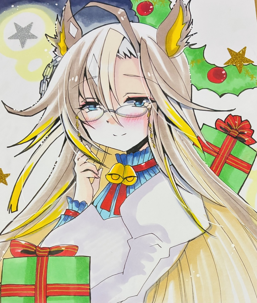 同人手描きイラスト　 ㉗中色紙【ウマ娘　ドリームジャーニー】