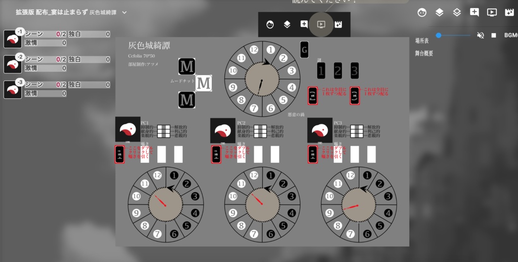 【無料/投げ銭】灰色城綺譚シナリオ「宴は止まらず」
