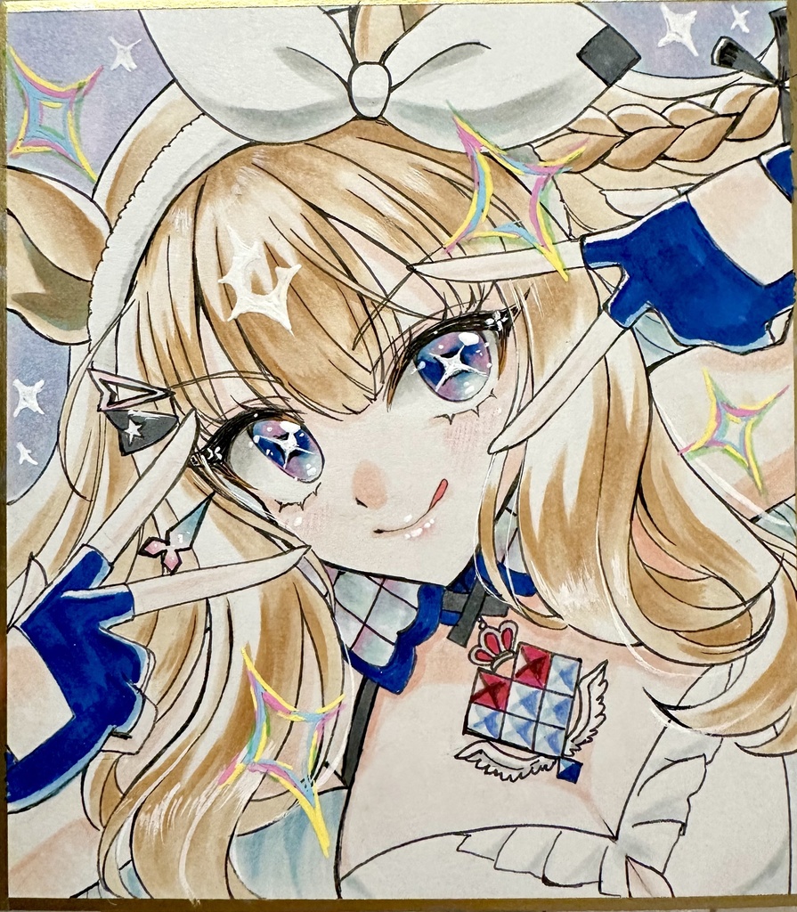 アーモンドアイ色紙