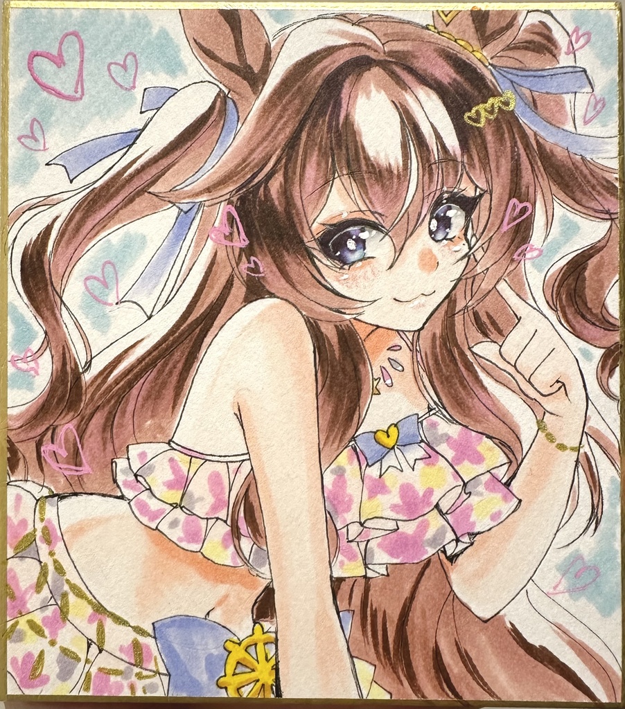 水着ヴィブロス　色紙
