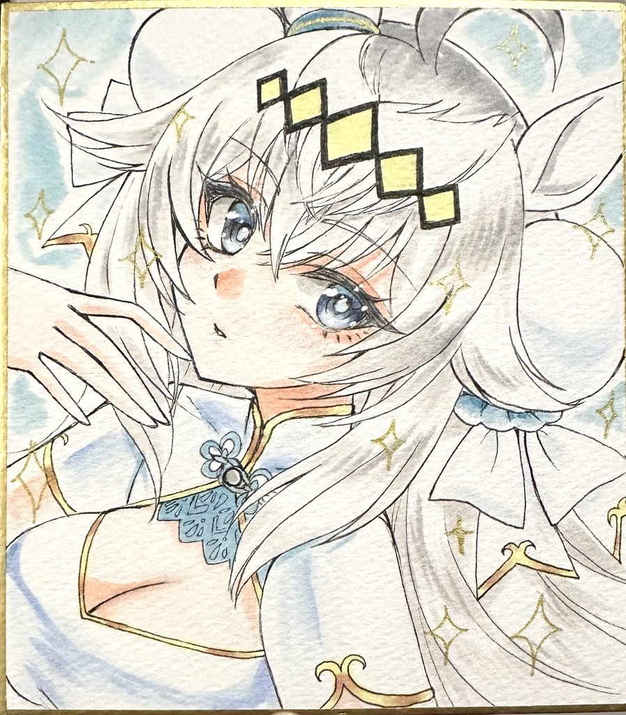 チャイナオグリキャップ　色紙小サイズ