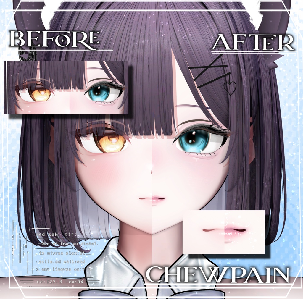 『SaleFullset750⇒500円』「Mayo専用」『Mystic Veil Makeup & Eyetexture』眉毛の色を変えられるMask付