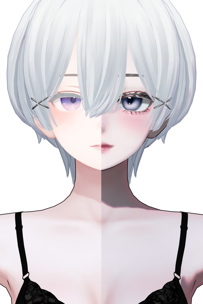 Sale♥『海咲、森羅+後日1アバター対応』美咲のみBlendShape付き Lune Noir MakeUp+Eyetexture+影設定済みマテリアル同梱