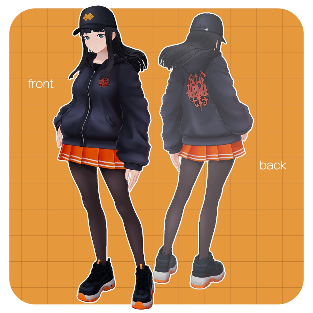 東雲めめ【VRChat対応オリジナル3Dモデル】PRESUME