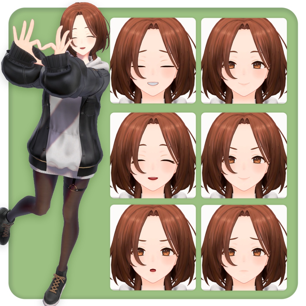 東雲ゆう【VRChat対応オリジナル3Dモデル】#PRESUME3D