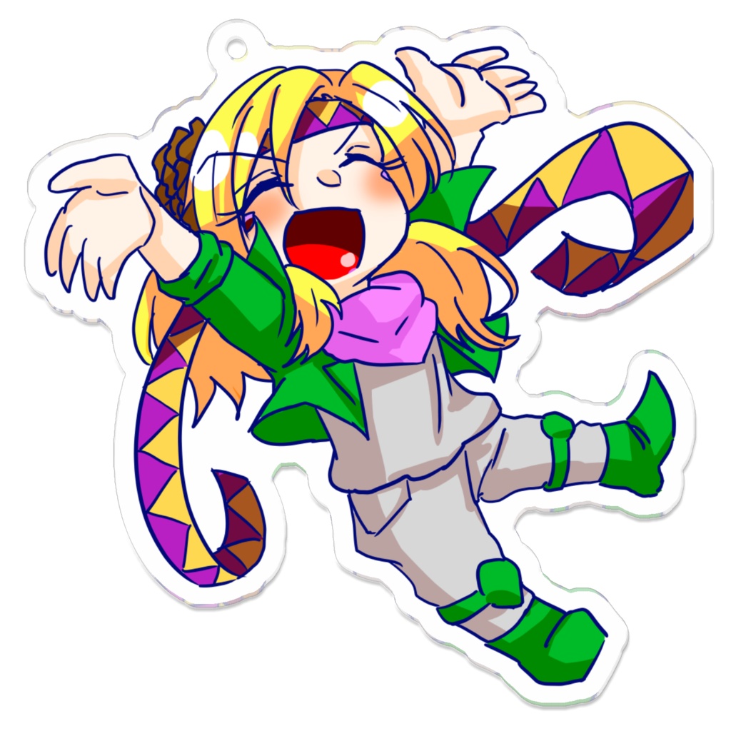 三人娘 アクリルキーホルダー