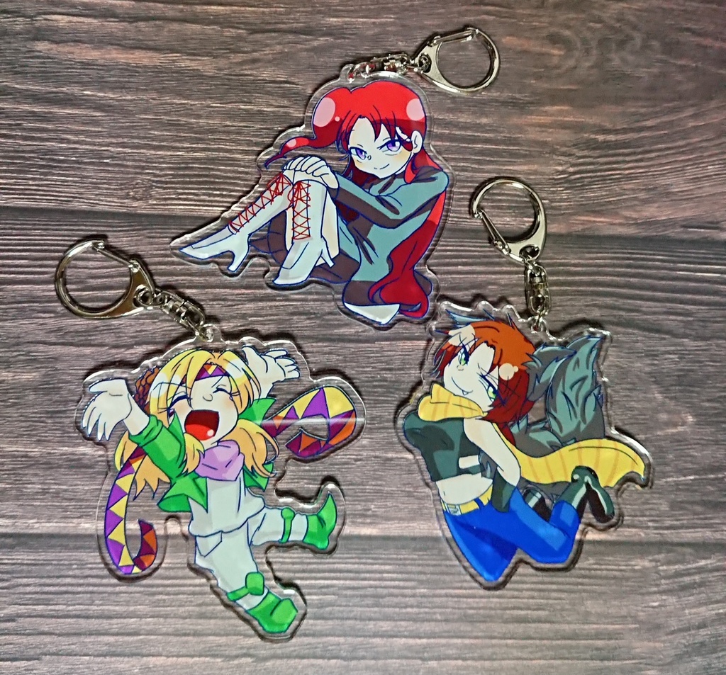 三人娘 アクリルキーホルダー