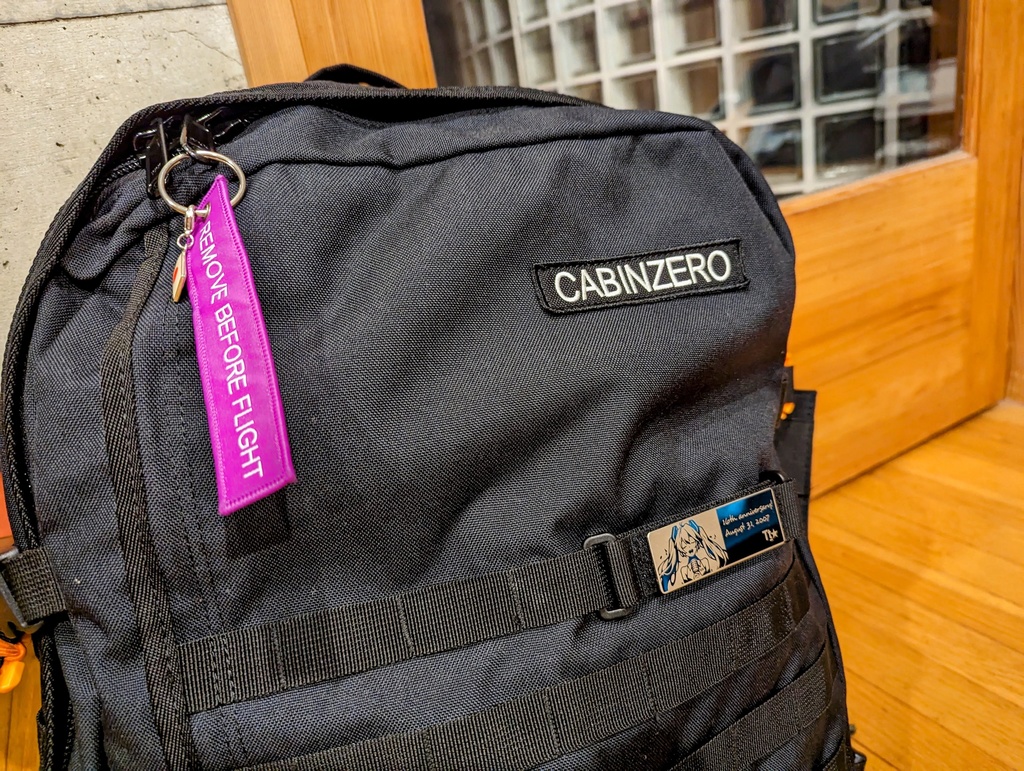 初音ミク ステンレス製タグ2(モールシステム用ベルトとマジックテープ付き)