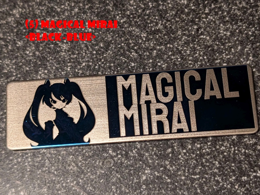 初音ミク ステンレス製ステッカー