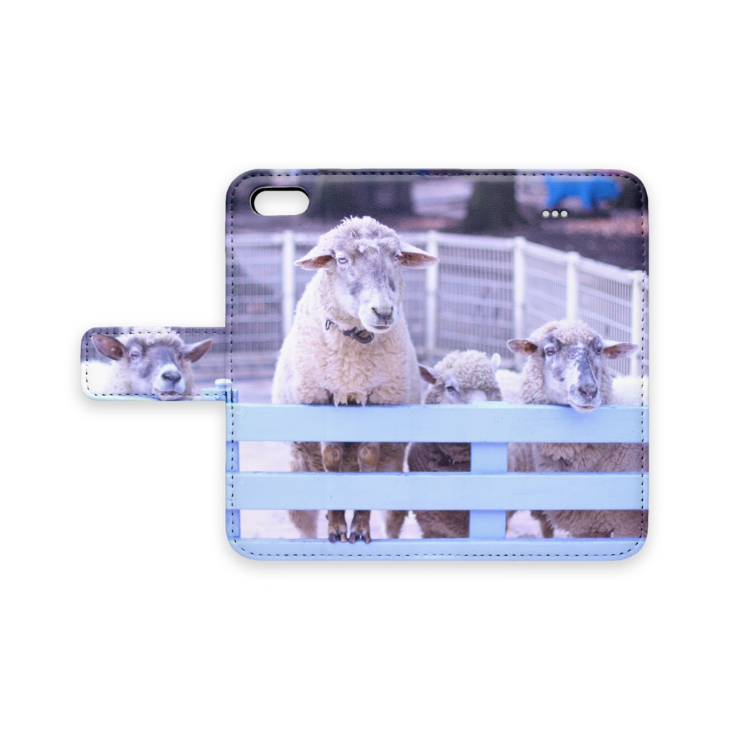 羊のスマホケース　iPhone 5 / 5s / SE - ストラップ穴 なし