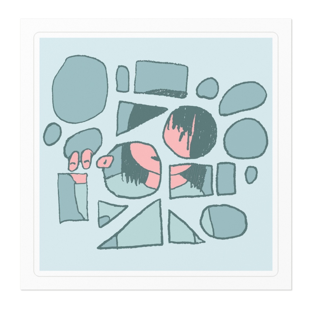 せかいのかたちステッカー