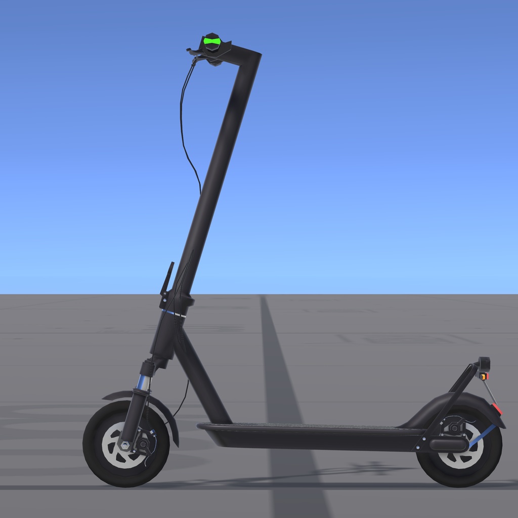 キックボード(ディスプレイモデル/KD型簡易動力機と普通のキックボード)