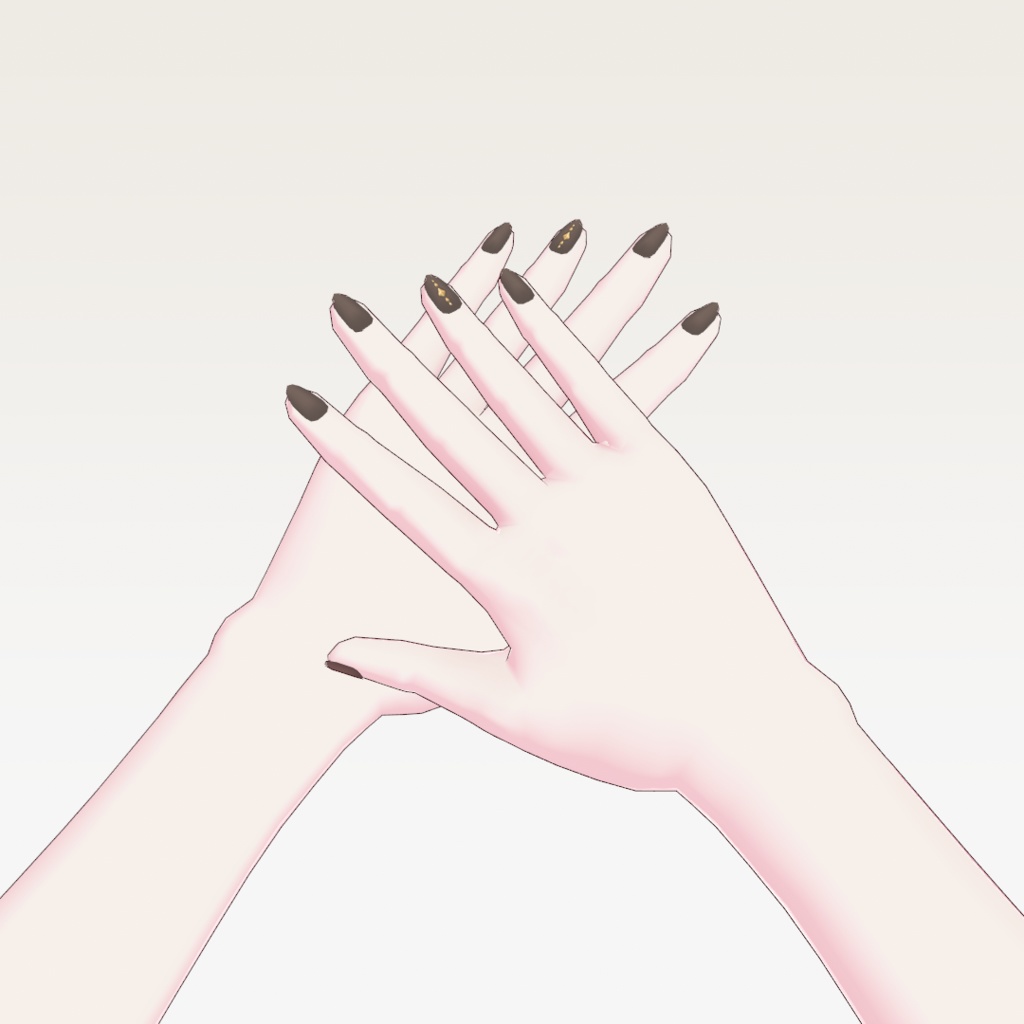 【無料】VRoid シンプルネイル 6種