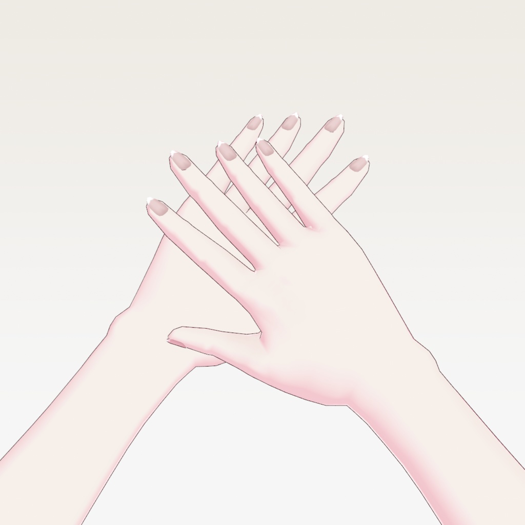 【無料】VRoid シンプルネイル 6種