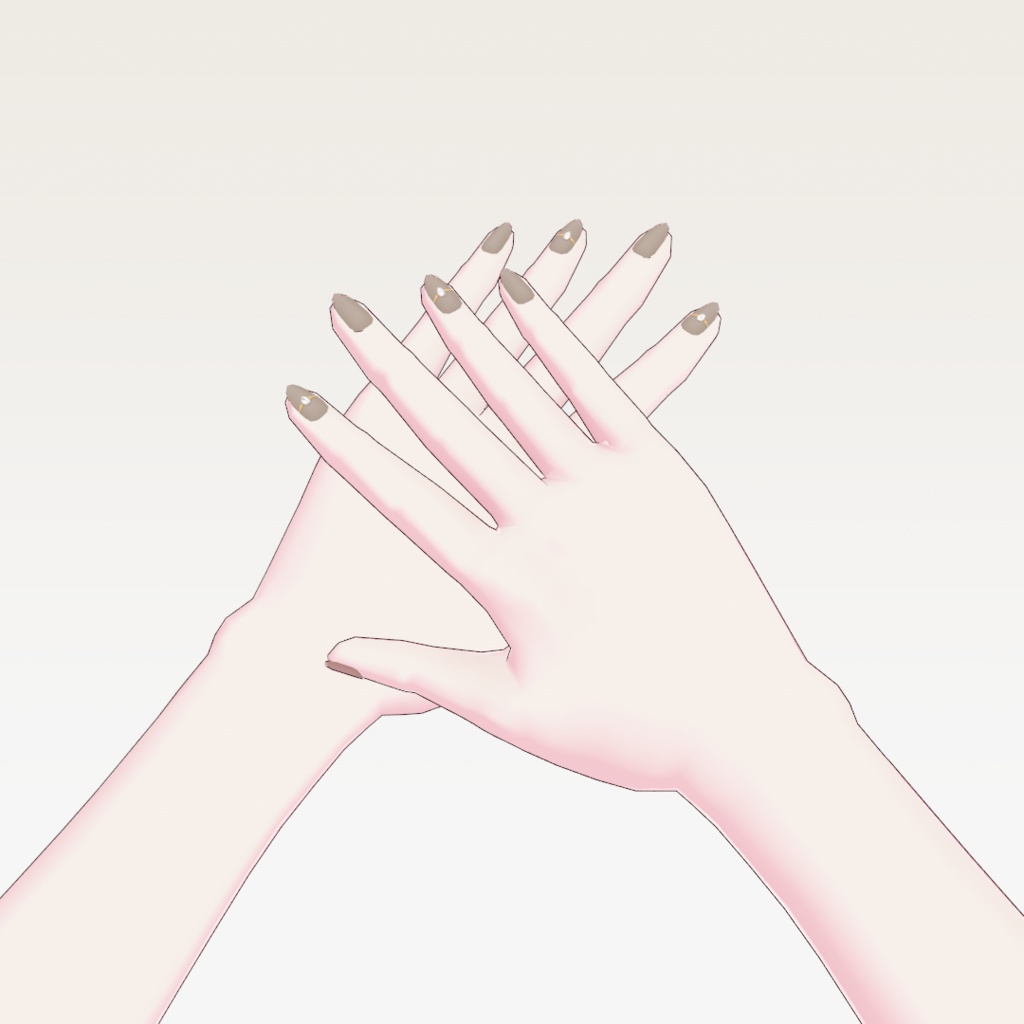 【無料】VRoid シンプルネイル 6種