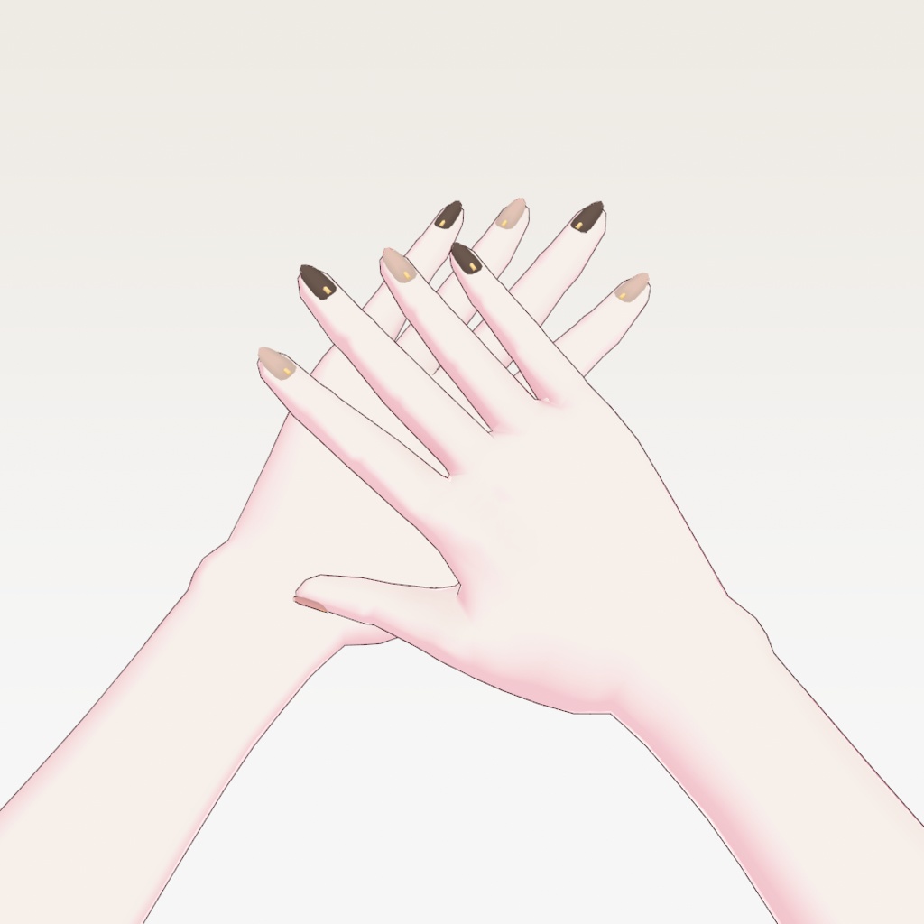 【無料】VRoid シンプルネイル 6種