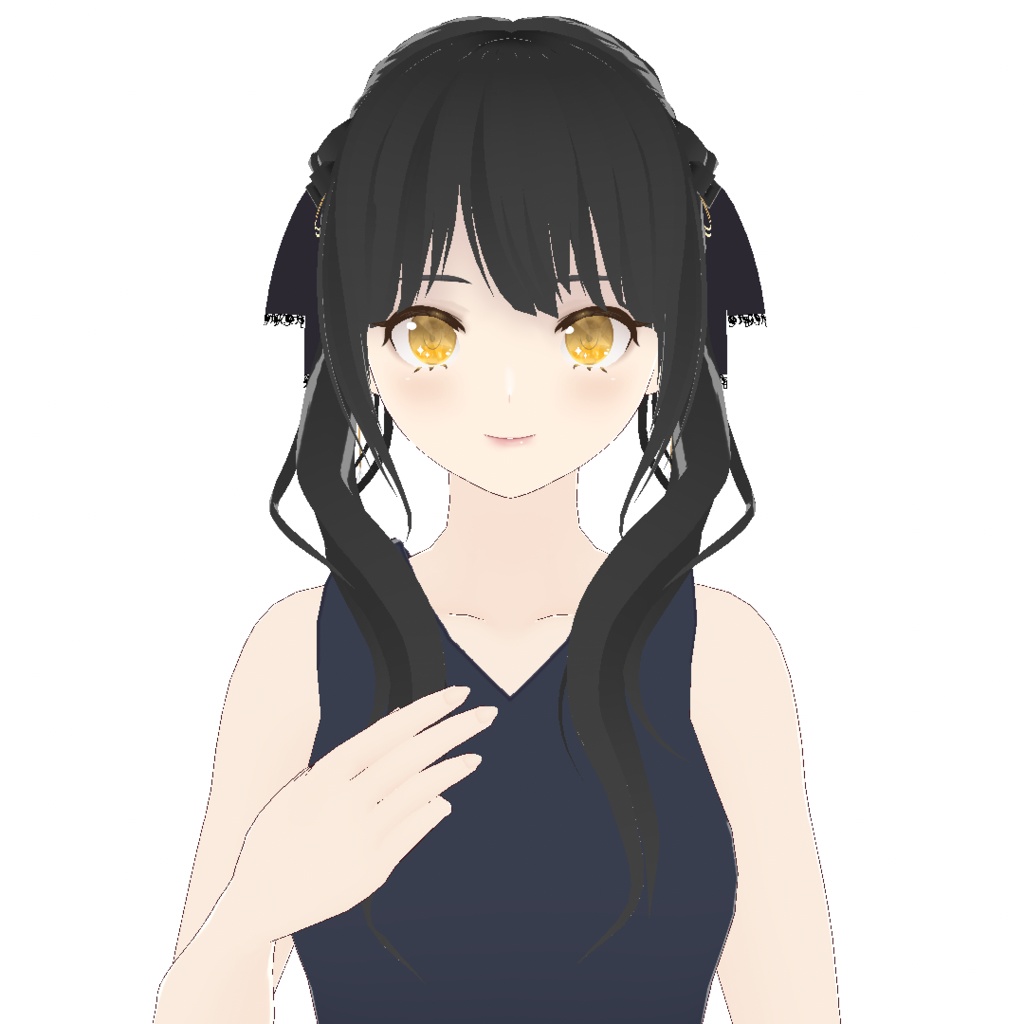 【VRoid】髪型 大人可愛いツインテール 7Colors × 4Patterns