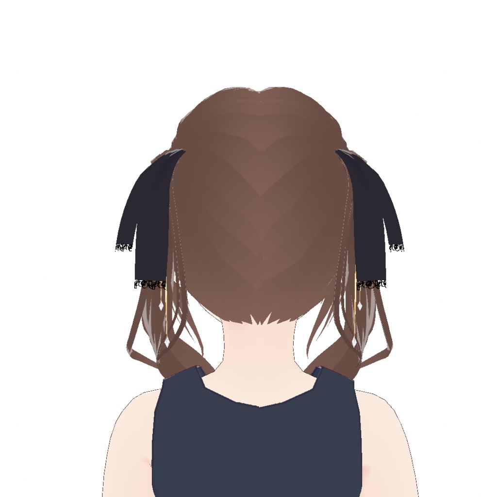 【VRoid】髪型 大人可愛いツインテール 7Colors × 4Patterns