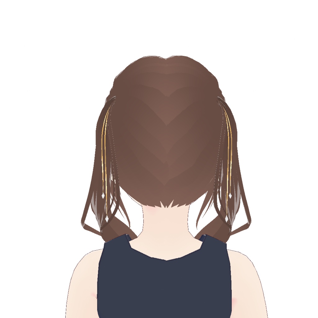 【VRoid】髪型 大人可愛いツインテール 7Colors × 4Patterns