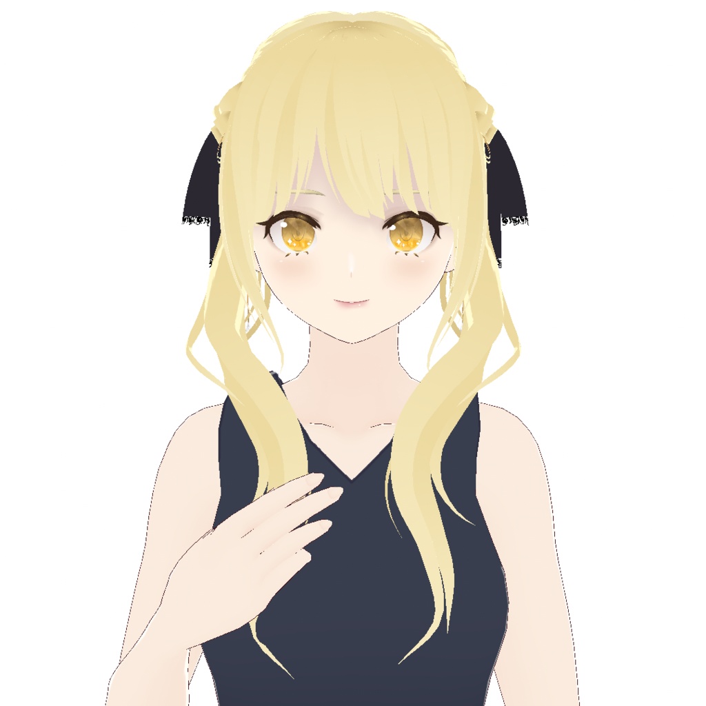 【VRoid】髪型 大人可愛いツインテール 7Colors × 4Patterns