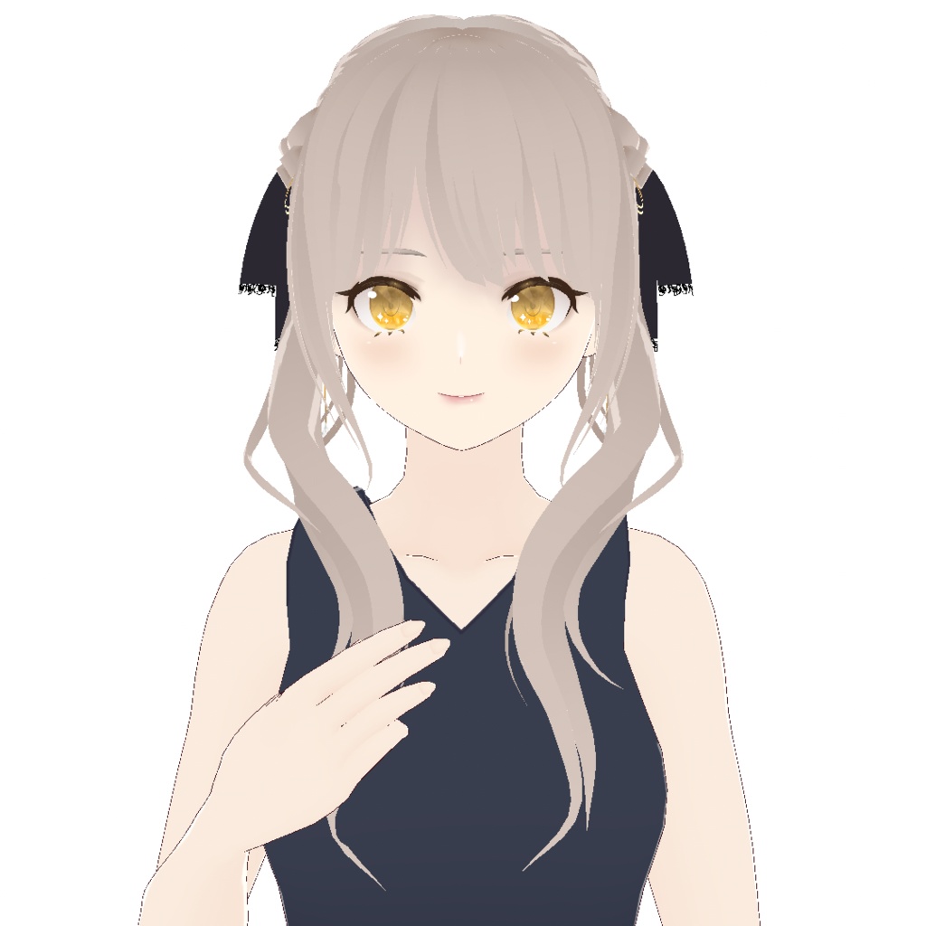 【VRoid】髪型 大人可愛いツインテール 7Colors × 4Patterns