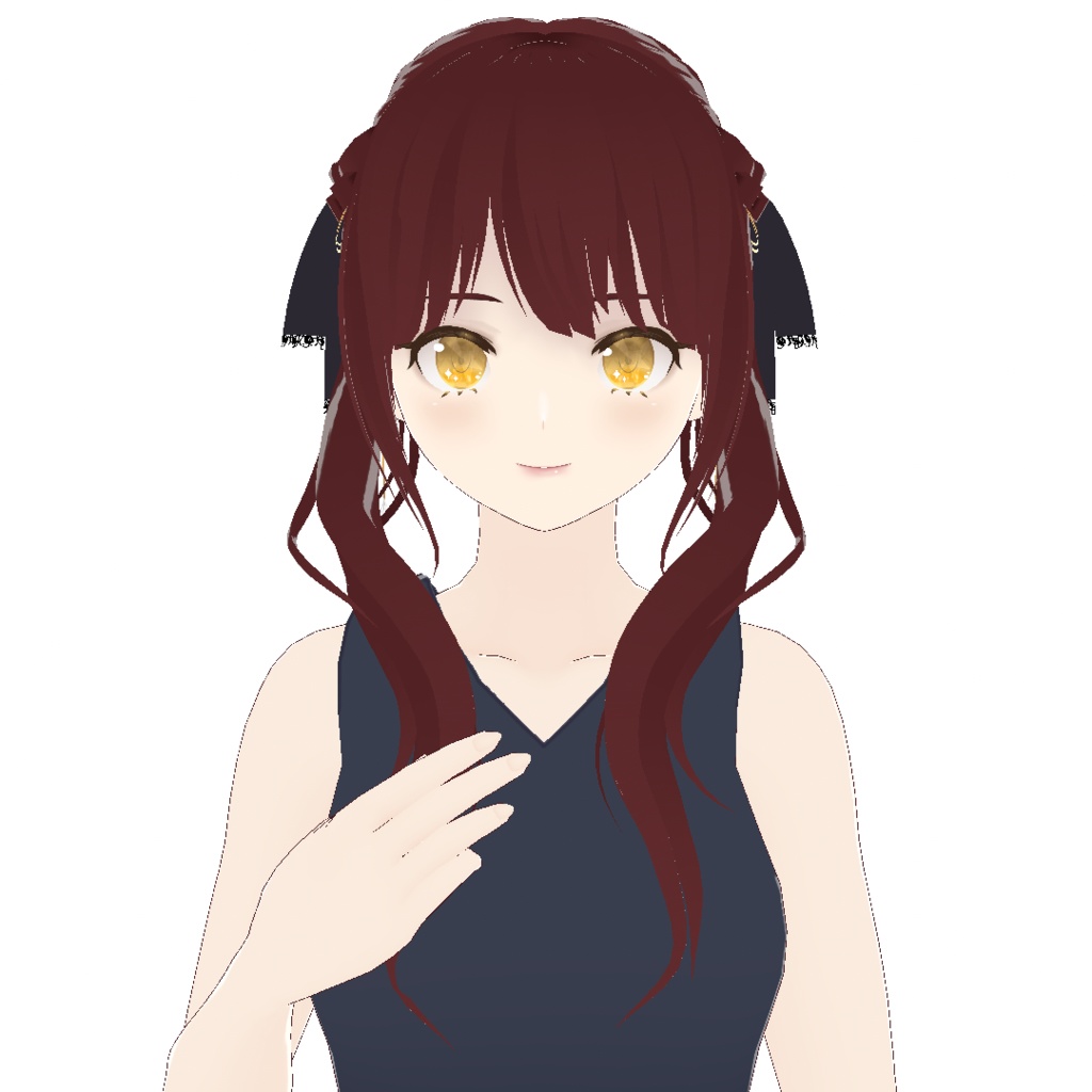 【VRoid】髪型 大人可愛いツインテール 7Colors × 4Patterns