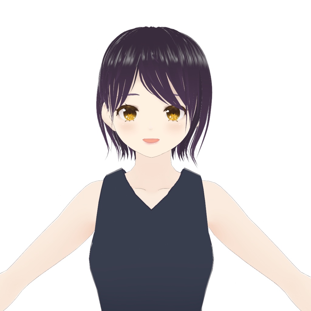 【VRoid】耳かけ外ハネショート 8Colors