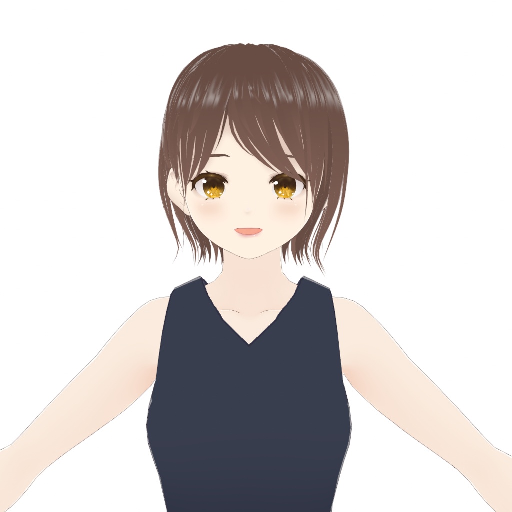 【VRoid】耳かけ外ハネショート 8Colors