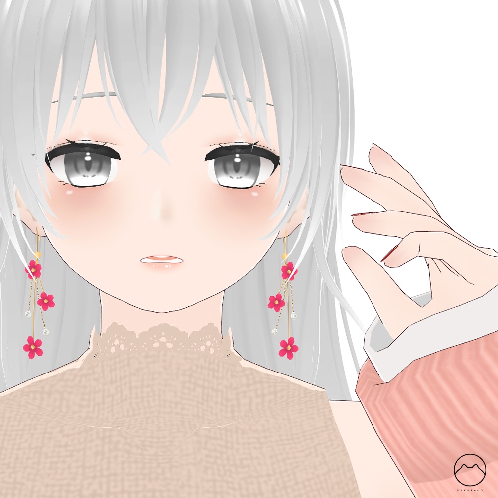 【VRoid】春を彩るピアス TYPE桜 TYPE梅