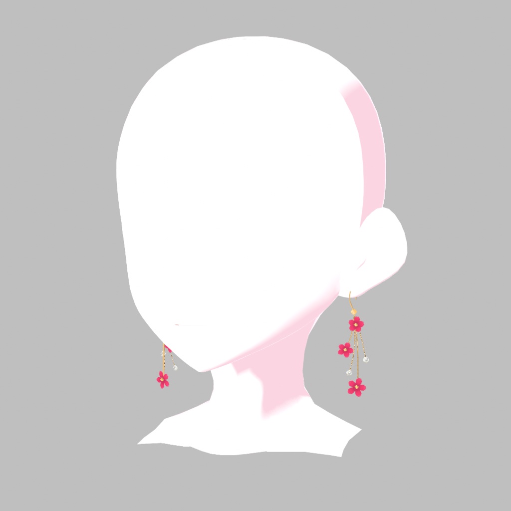 【VRoid】春を彩るピアス TYPE桜 TYPE梅