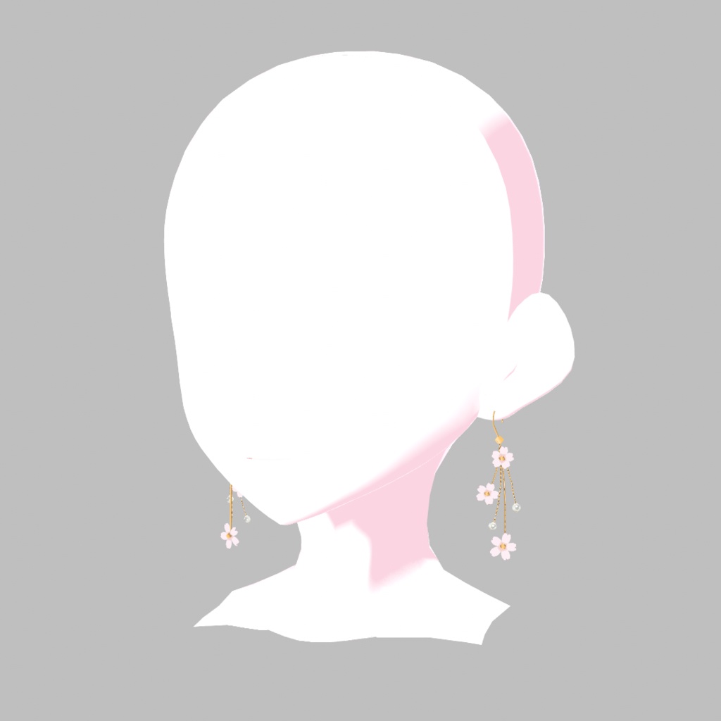 【VRoid】春を彩るピアス TYPE桜 TYPE梅