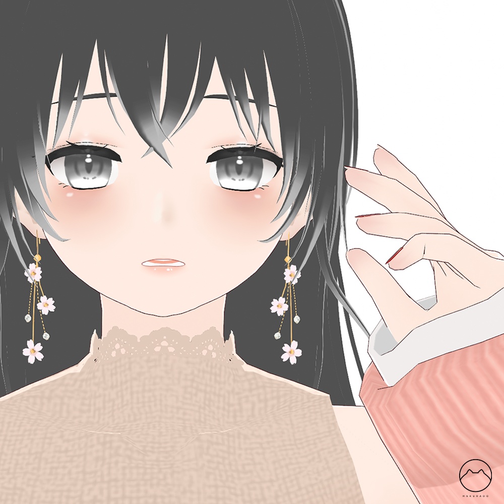 【VRoid】春を彩るピアス TYPE桜 TYPE梅