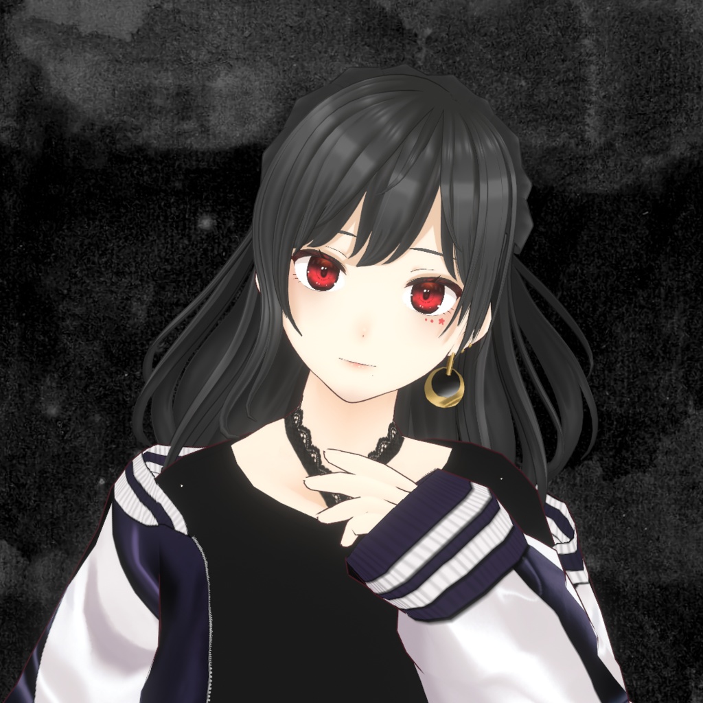 【VRoid】サイドハーフアップ