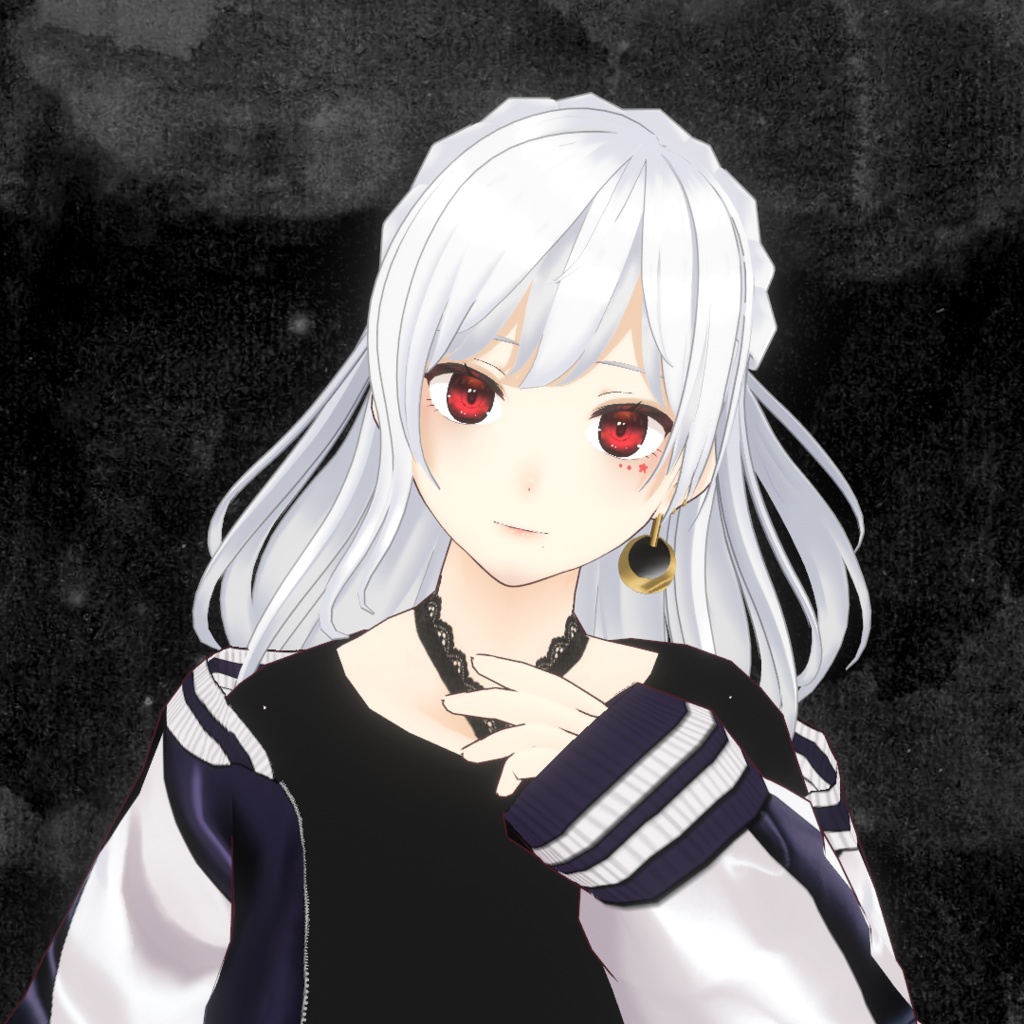 【VRoid】サイドハーフアップ