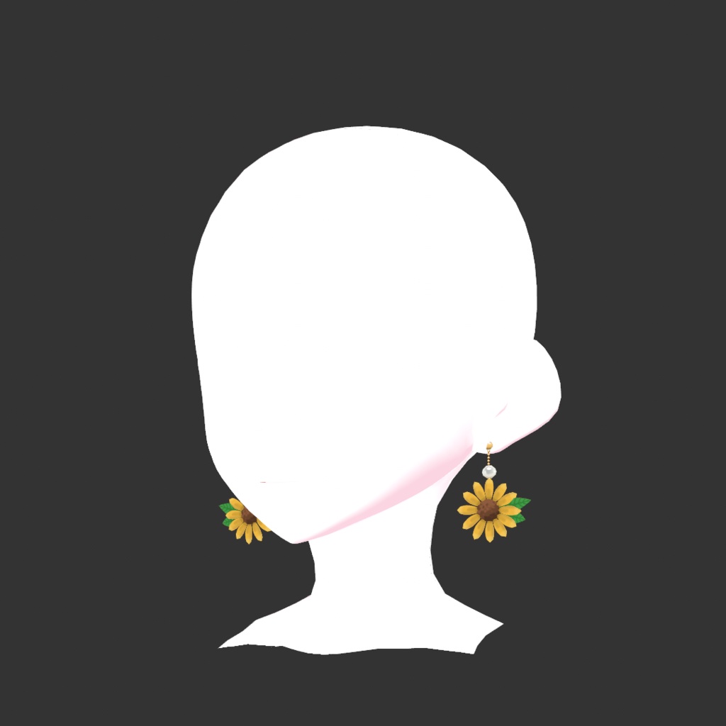 【VRoid】花咲くピアス -向日葵-