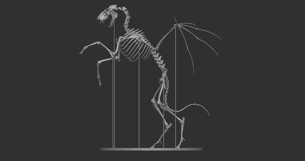 空想骨格標本 ジャージーデビル 全身