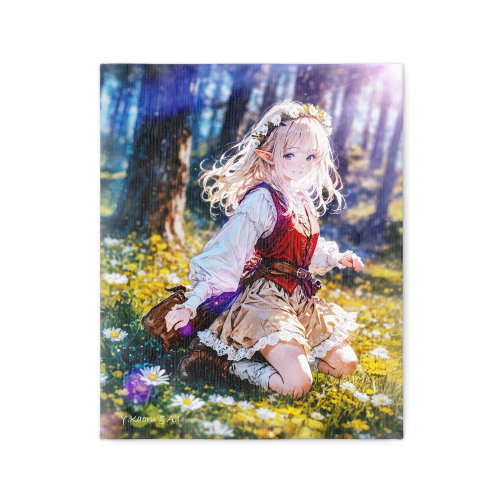 CD2A4105art_Elf with a flower crown picking hope