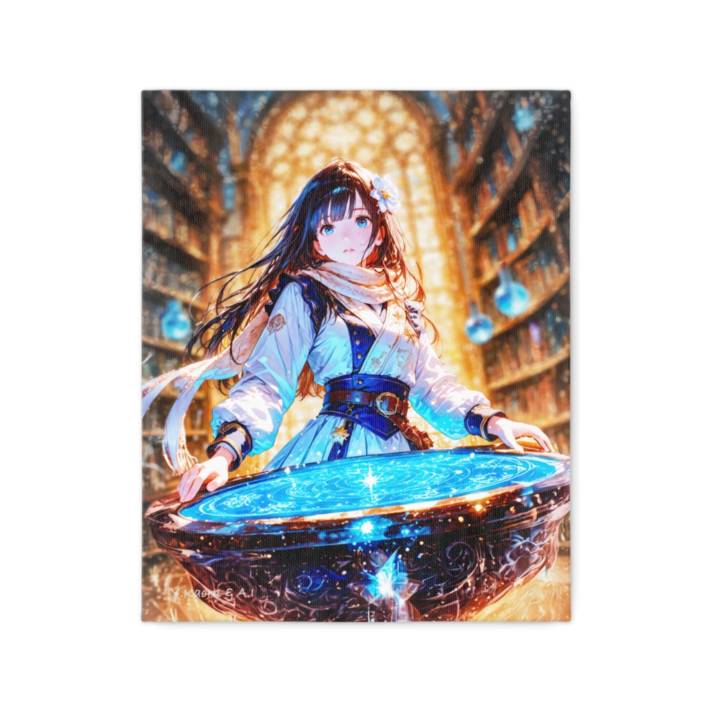 2A7F49E5art_A compass floating in the ocean of wisdom