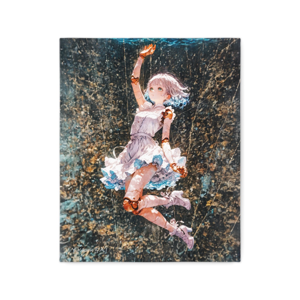 F6273028art_A doll grabbing the star at the bottom of the water