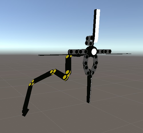 センサー付きロボットアーム(VRChat想定モデル)