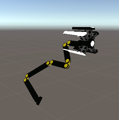 センサー付きロボットアーム(VRChat想定モデル)