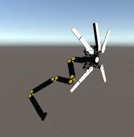 センサー付きロボットアーム(VRChat想定モデル)