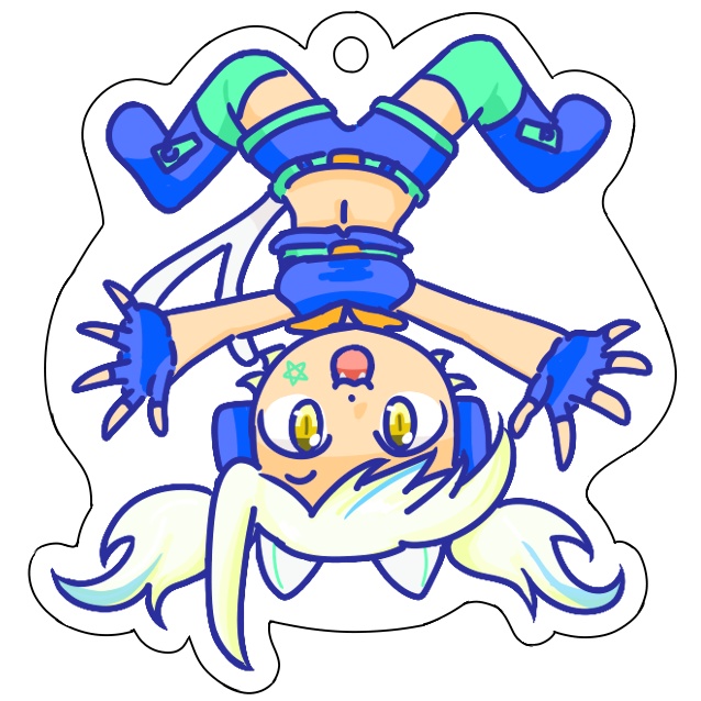 さかさまちず子アクリルキーホルダー