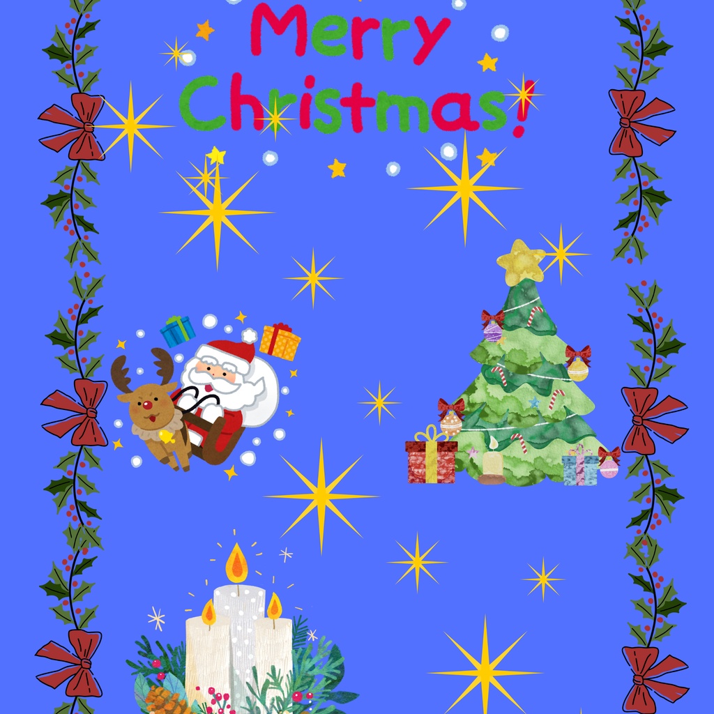 【デジタルペーパー】大人かわいいパステルクリスマス背景素材3色セット(手帳デコ・コラージュ用)