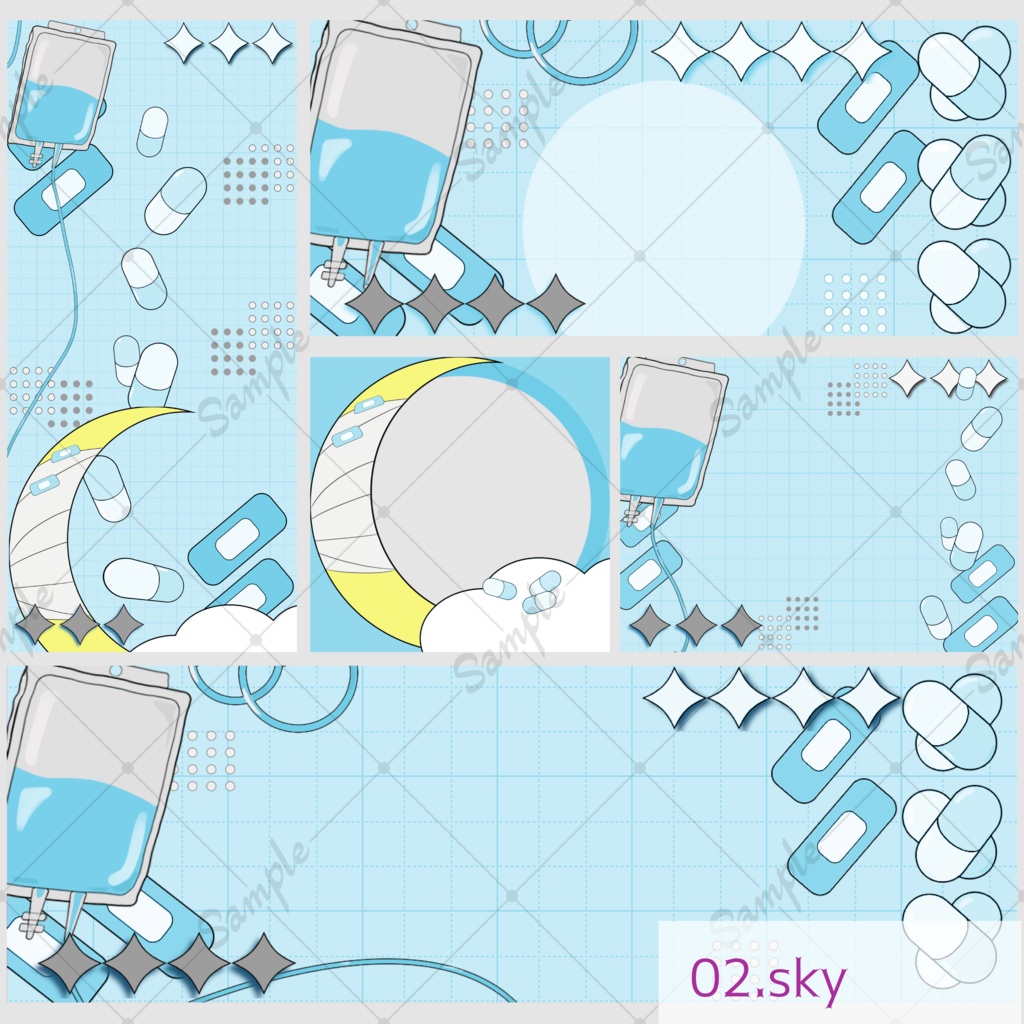 【IRIAM向けあり】デジタル素材セット-やみかわメディカル-【商用利用可】