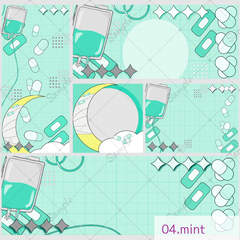 【IRIAM向けあり】デジタル素材セット-やみかわメディカル-【商用利用可】