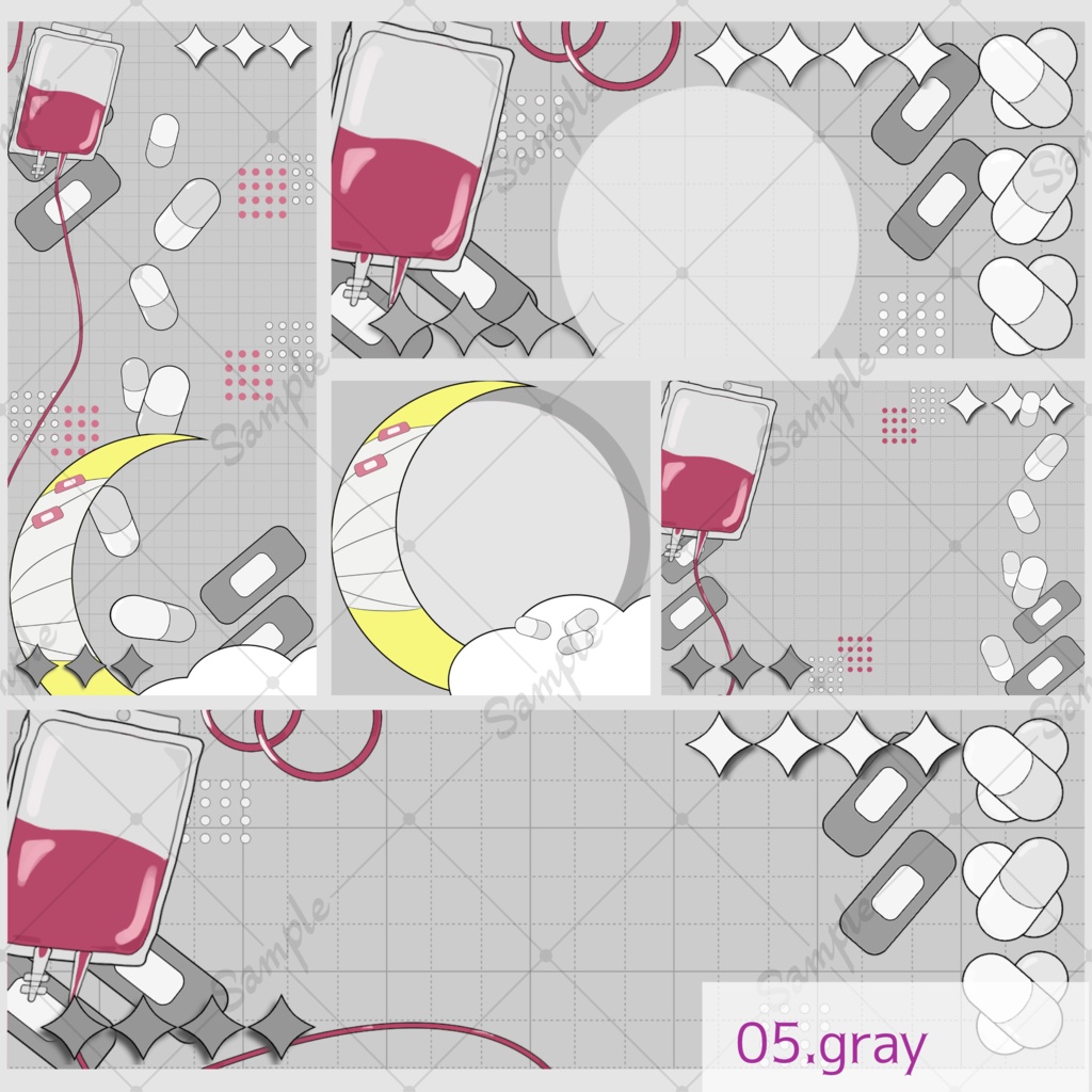 【IRIAM向けあり】デジタル素材セット-やみかわメディカル-【商用利用可】