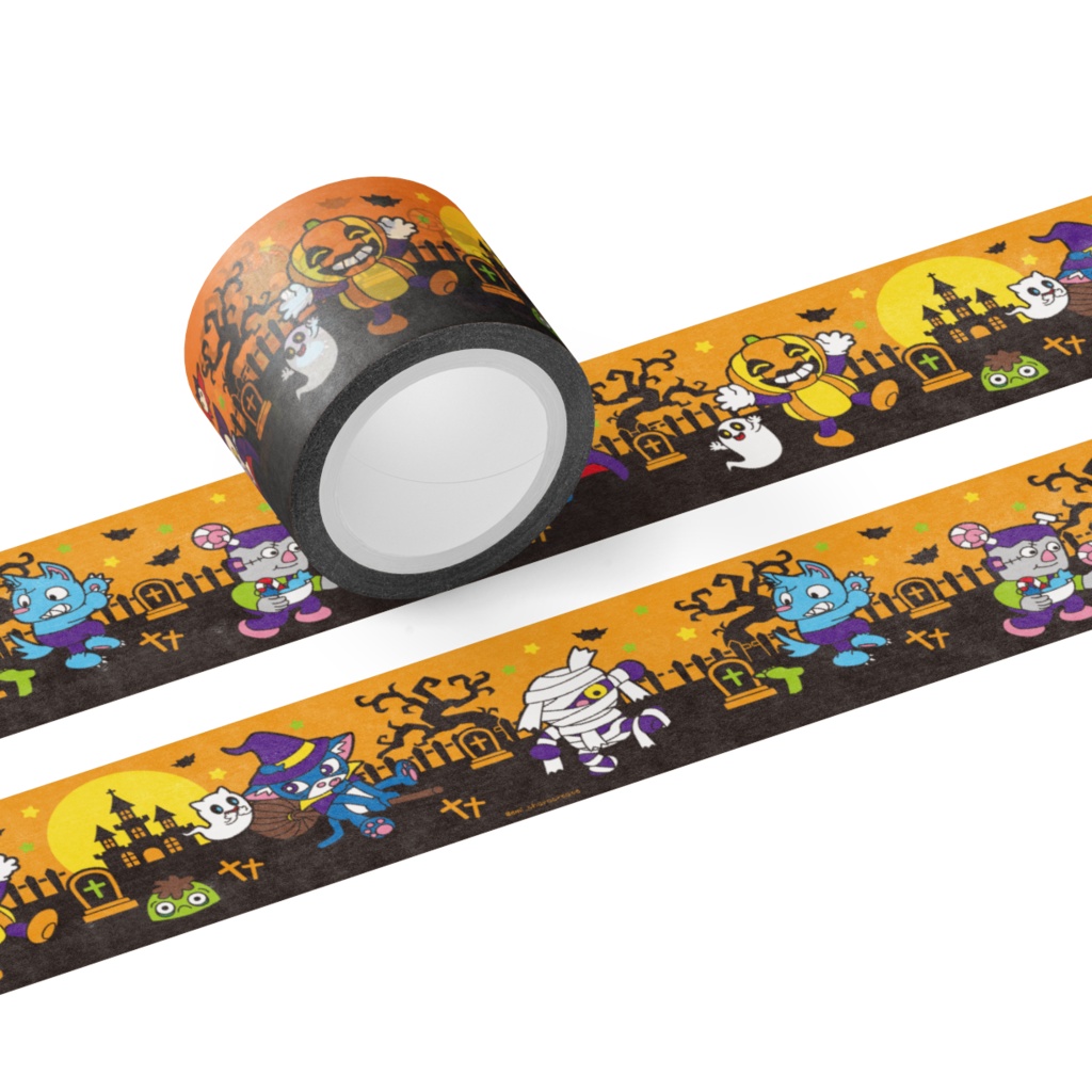 ハッピーハロウィンマスキングテープ エミキャラクリエイト Booth